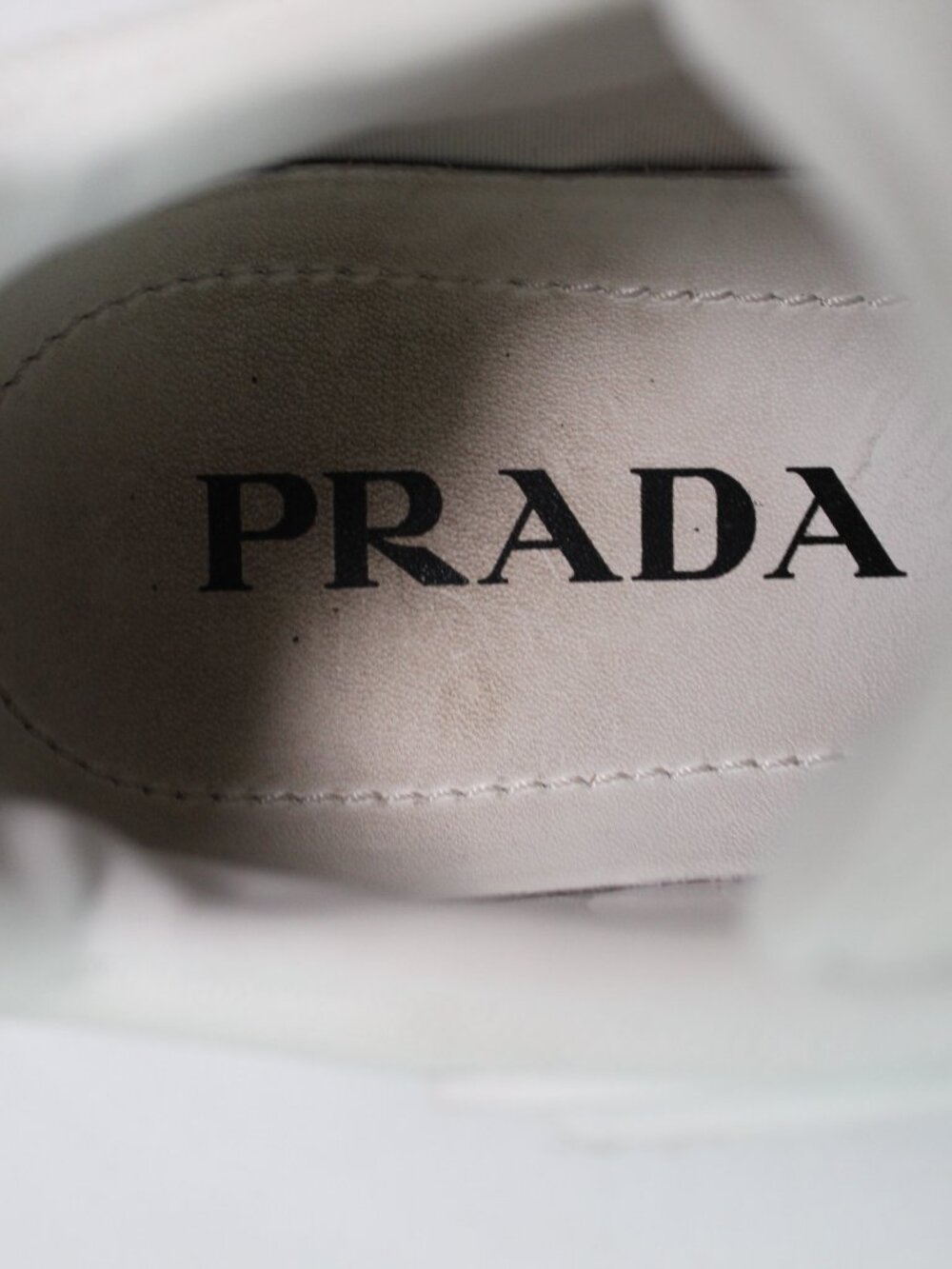 PRADA Cloudburst Thunder Sneakers Trainers Chunky Sole Lace Up White 38.5 - Picture 7 of 11